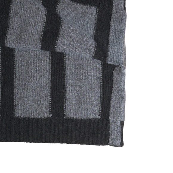 BCBGMAXAZRIA Women's Sweater Sz M (Fits L & XL) Striped Mock-Neck Lagenlook GUC - Picture 9 of 14